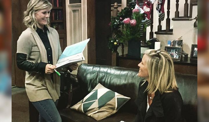 PHOTO: Alison Sweeney gives sneak peek into her GH directing gig